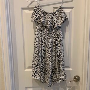Stylish Black and White Juniors Dress